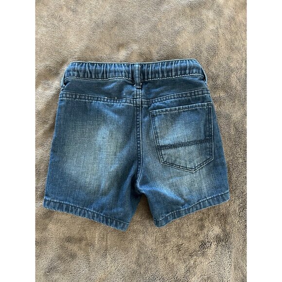 Toddler Pull-On Denim Shorts Elastic Waist US 3-4 Years - Picture 2 of 6